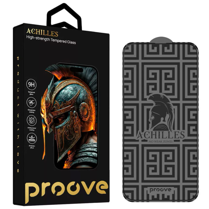 Захисне скло для iPhone 13 / 13 Pro / 14 / 16e - Proove Achilles, Anti-Static