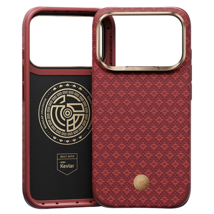 Чохол для iPhone 17 Pro / 18 Pro - Benks Kevlar Armor Edge MagSafe, Savvy Red