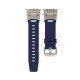 Ремінець для Apple Watch - 42/44/45/46/49mm, Armor Pro Silicone Band, Titanium / Deep Navy