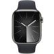 Apple Watch S9 45mm Graphite Stainless Steel, Midnight Sport Band (S/M), LTE