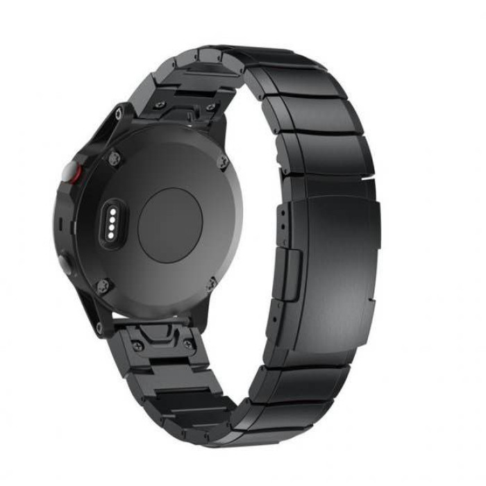 Ремінець для годинника Garmin - QuickFit 26mm, Steel, Black