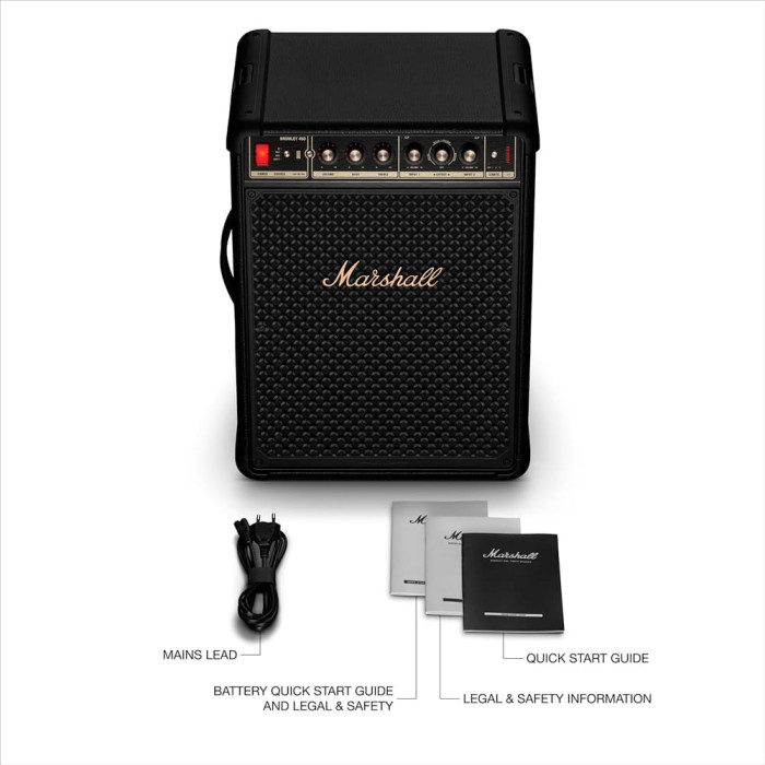 Портативна колонка Marshall Bromley 450, Black and Brass (UA)