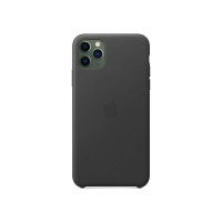 Чохол для iPhone 11 Pro Max - Apple Leather Case, Black