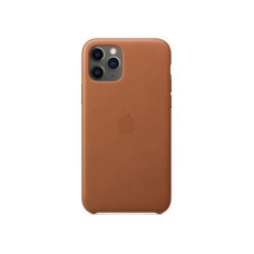 Чохол для iPhone 11 Pro Max - Apple Leather Case, Saddle Brown