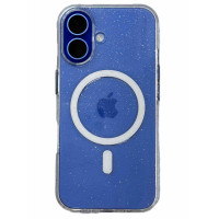 Чохол для iPhone 16 - Blueo Crystal Drop Resistance MagSafe, Glitter Transparent
