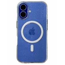 Чохол для iPhone 16 - Blueo Crystal Drop Resistance MagSafe, Glitter Transparent
