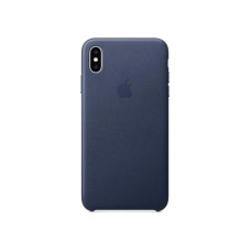 Чохол для iPhone Xs Max - Apple Leather Case, Midnight Blue
