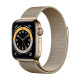 Apple Watch S6 44mm Gold Stainless Steel, Gold Milanese Loop Вживанний (б/в)