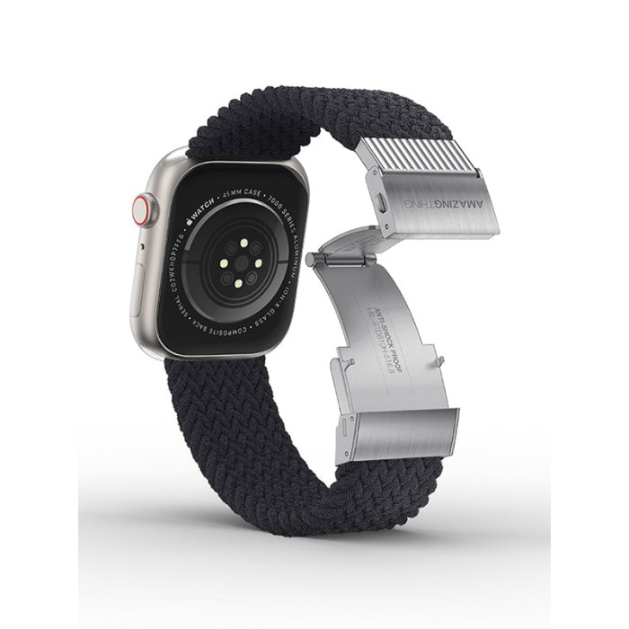 Ремінець для Apple Watch - 38/40/41mm, AmazingThing Titan Weave, Black