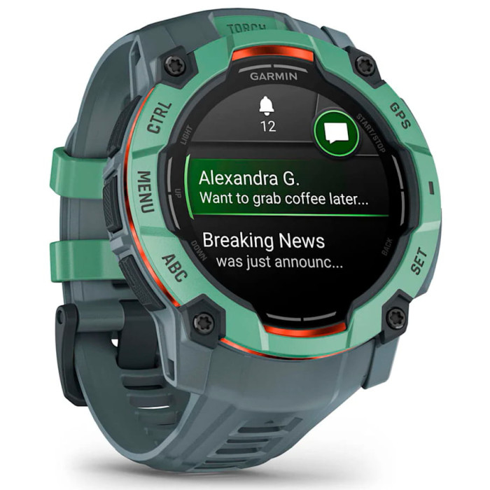 Смарт-годинник Garmin Instinct 3 50mm AMOLED Neotropic with Twilight Band