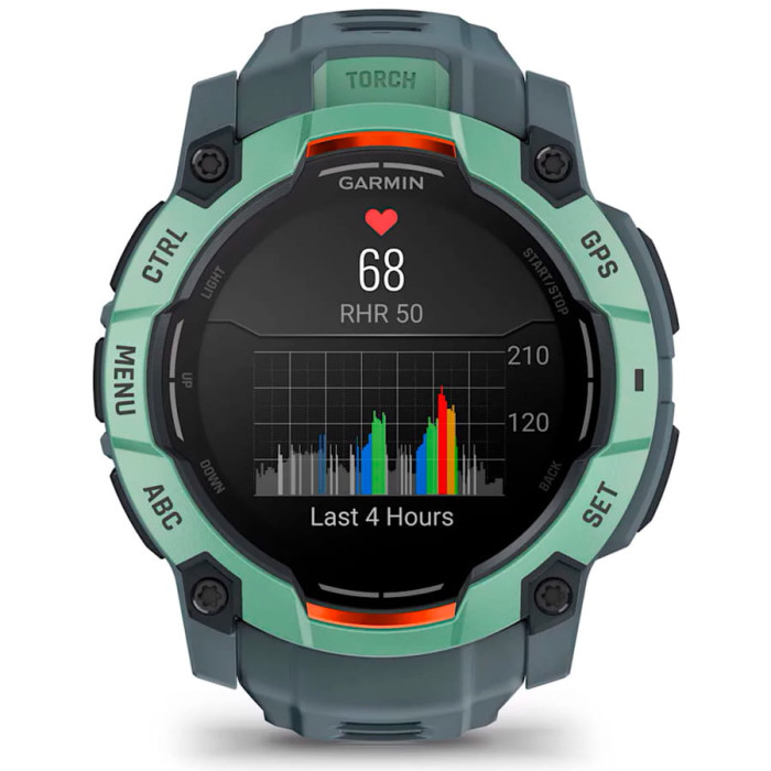 Смарт-годинник Garmin Instinct 3 50mm AMOLED Neotropic with Twilight Band