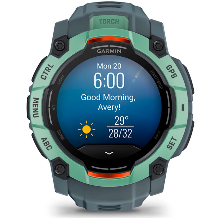 Смарт-годинник Garmin Instinct 3 50mm AMOLED Neotropic with Twilight Band