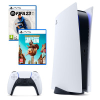 Sony PlayStation 5 Blu-Ray + FIFA 23 Bundle + Saints Row