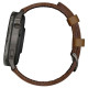 Смарт-годинник Garmin Venu 4 45mm Slate with Black Silicone Band with Brown Leather Band