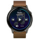 Смарт-годинник Garmin Venu 4 45mm Slate with Black Silicone Band with Brown Leather Band