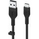 Кабель USB to USB-C - Belkin, Silicone 15W 1m, Black