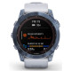 Смарт-годинник Garmin Fenix 7X Sapphire Solar Mineral Blue DLC Titanium with Whitestone Band