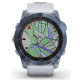 Смарт-годинник Garmin Fenix 7X Sapphire Solar Mineral Blue DLC Titanium with Whitestone Band