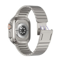 Ремінець для Apple Watch - 42/44/45/46/49mm, Stainless Steel Link Band, Gray