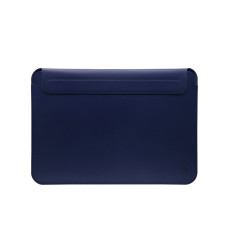 Чохол-конверт для Macbook 14 - WIWU Skin Pro PU Leather Sleeve, Navy Blue