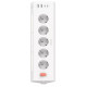 Мережевий фільтр Proove Prism Socket (5 розеток + 2 Type-C + 2 USB) 1.6 White