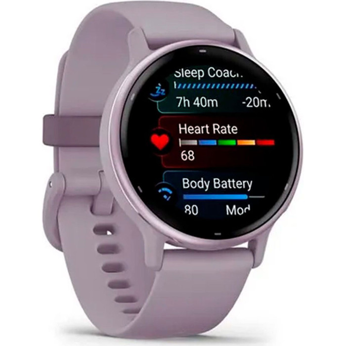 Смарт-годинник Garmin Vivoactive 5 Metallic Orchid Aluminum Bezel with Orchid Case and Silicone