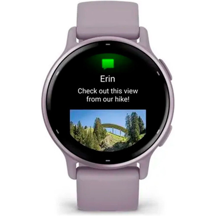 Смарт-годинник Garmin Vivoactive 5 Metallic Orchid Aluminum Bezel with Orchid Case and Silicone