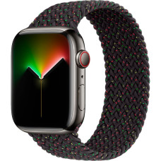 Ремінець для Apple Watch - 42/44/45/46/49mm, Apple Braided Solo Loop, Black Unity (Size 4)
