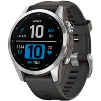 Смарт-годинник Garmin Fenix 7S Silver with Graphite Band