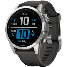 Смарт-годинник Garmin Fenix 7S Silver with Graphite Band