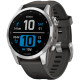 Смарт-годинник Garmin Fenix 7S Silver with Graphite Band
