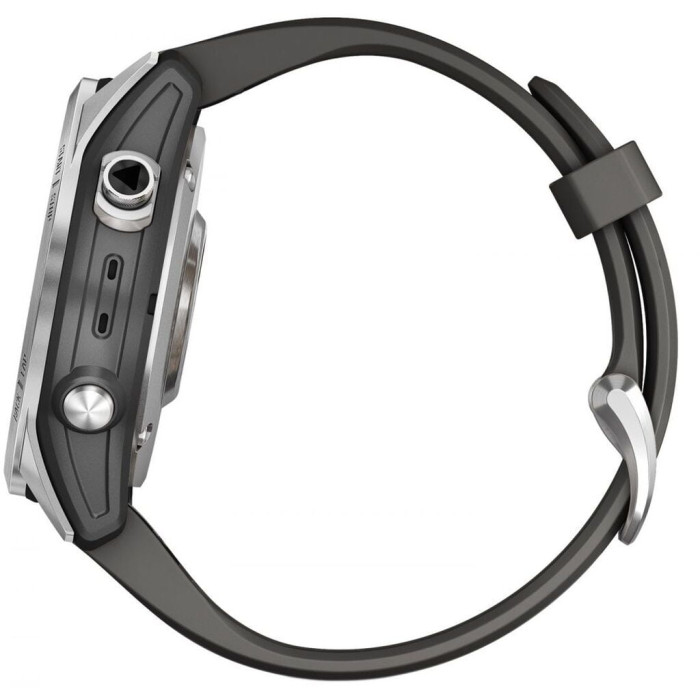 Смарт-годинник Garmin Fenix 7S Silver with Graphite Band