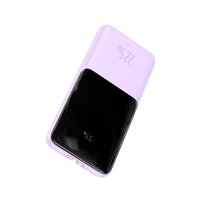 Додатковий аккумулятор Baseus 10000mAh Elf Digital Display 22.5W Purple