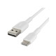 Кабель USB to USB-C - Belkin, Silicone 15W 1m, White