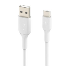 Кабель USB to USB-C - Belkin, Silicone 15W 1m, White