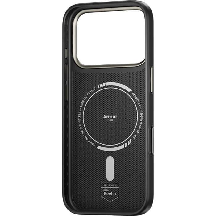 Чохол для iPhone 17 Pro / 18 Pro - Benks Armor Pro Kevlar Armor Grid MagSafe, Black