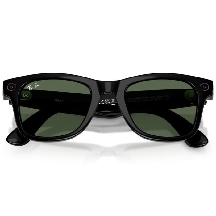 Смарт-окуляри Ray-Ban Meta Wayfarer Gen 2 Shiny Black Frame G-15 Green Lenses s53