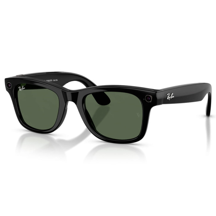 Смарт-окуляри Ray-Ban Meta Wayfarer Gen 2 Shiny Black Frame G-15 Green Lenses s53