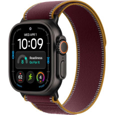 Apple Watch Ultra 4 Black Titanium, Burgundy Trail Loop (M/L)