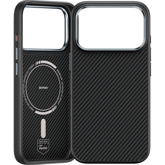 Чохол для iPhone 17 Pro / 18 Pro - Benks Armor Pro Kevlar Knight MagSafe, Black