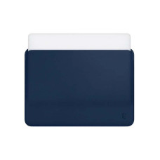 Чохол-конверт для Macbook 15 - WIWU Skin Pro PU Leather Sleeve, Navy Blue
