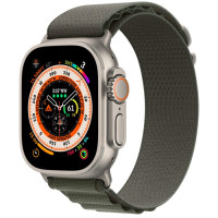 Apple Watch Ultra Titanium, Green Alpine Loop (Large), LTE