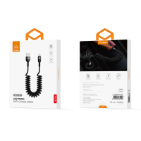 Кабель USB to Lightning - Mcdodo, Data Coiled 1.8m, Black
