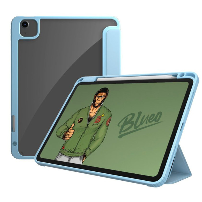 Чохол для iPad Pro 11 / Air 4 10.9 (2020) - Blueo Ape with Leather Case, Light Blue