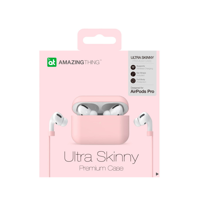 Чохол для Apple AirPods Pro - AmazingThing Drop Proof Bullet, Pink Sand