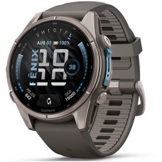 Смарт-годинник Garmin Fenix 9 51mm AMOLED Carbon Gray DLC Titanium w. Black Silicone Band, Як Новий