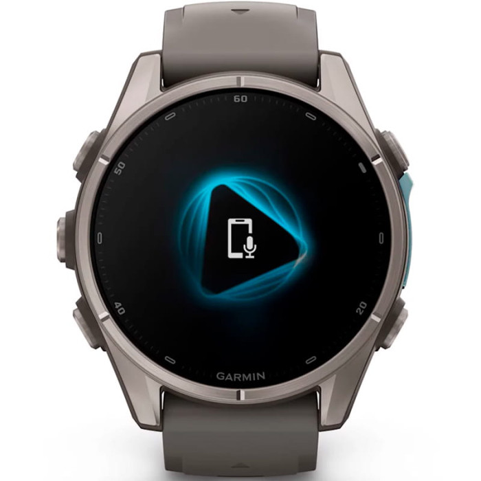 Смарт-годинник Garmin Fenix 9 51mm AMOLED Carbon Gray DLC Titanium w. Black Silicone Band, Як Новий