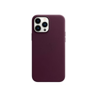 Чохол для iPhone 13 Pro Max - Apple Leather MagSafe, Dark Cherry