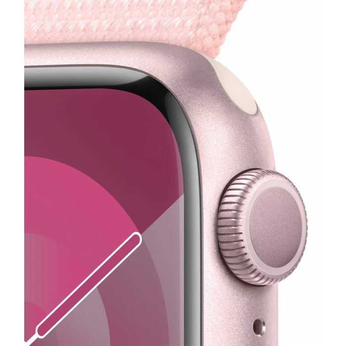 Apple Watch S9 41mm Pink, Light Pink Sport Loop (One Size) LTE