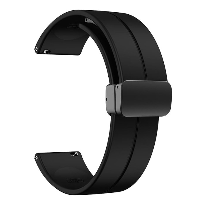 Ремінець для Apple Watch - 42/44/45/46/49mm, Simple Magnetic Silicone Band, Black